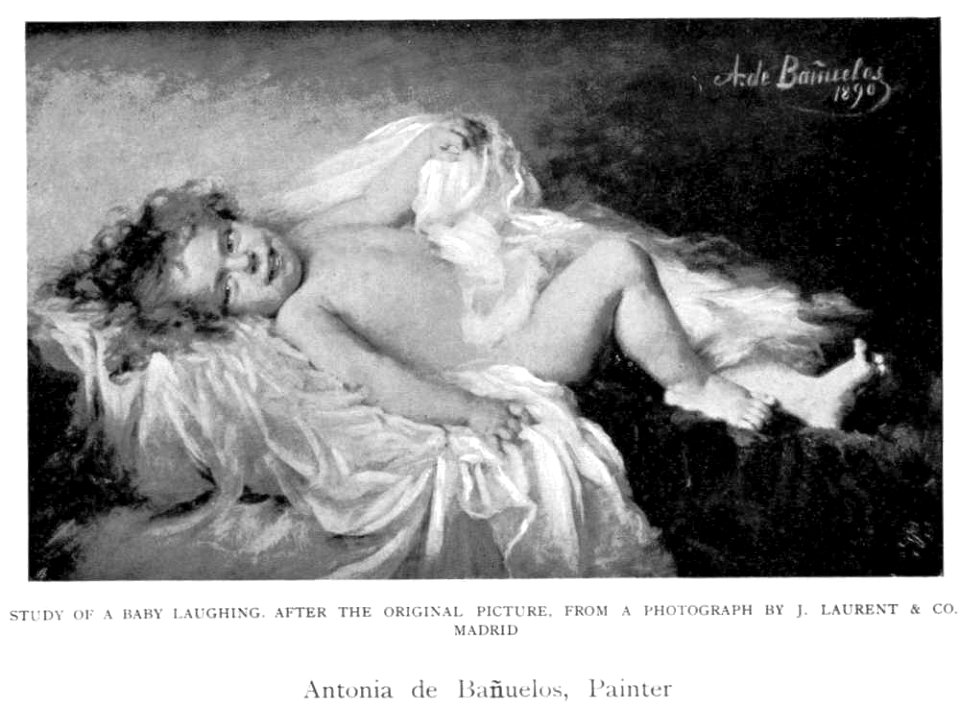 Antonia de Bañuelos - Study of a laughing baby
