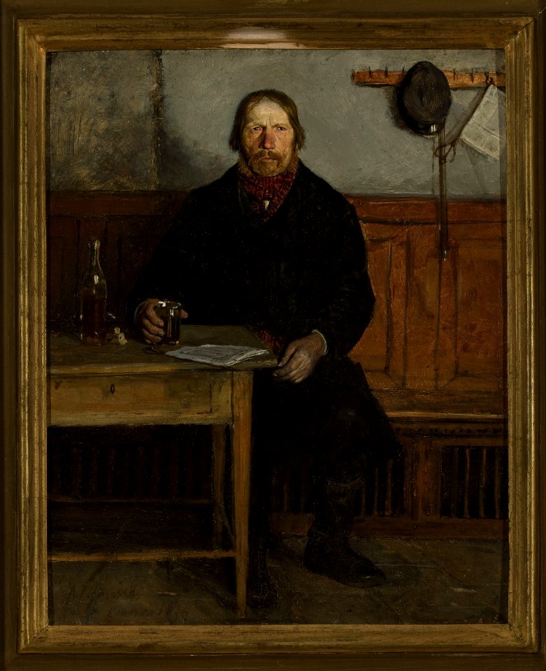 Antoni Piotrowski - In a tavern - MP 2038 - National Museum in Warsaw