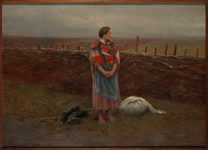 Antoni Piotrowski - Homeless woman - MP 5128 - National Museum in Warsaw