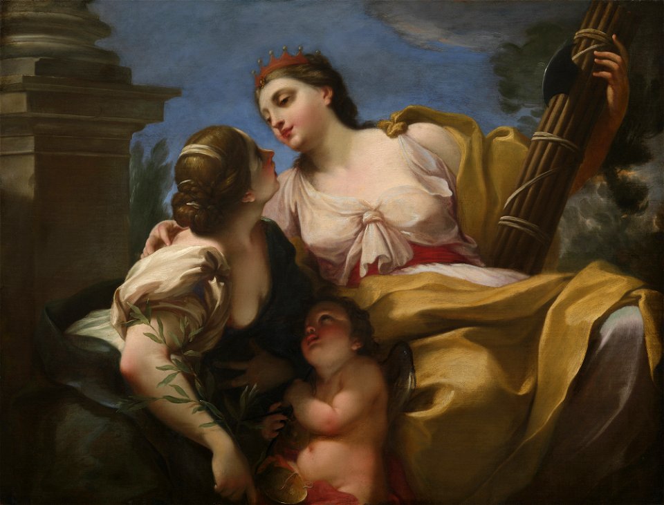 Antonio Balestra, Justice and Peace Embracing, ca. 1700
