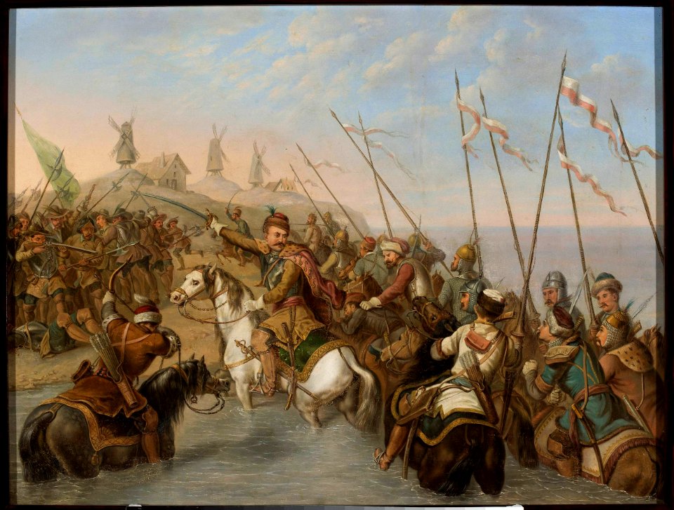 Antoni Zaleski - Crossing the river - MP 2646 - National Museum in Warsaw