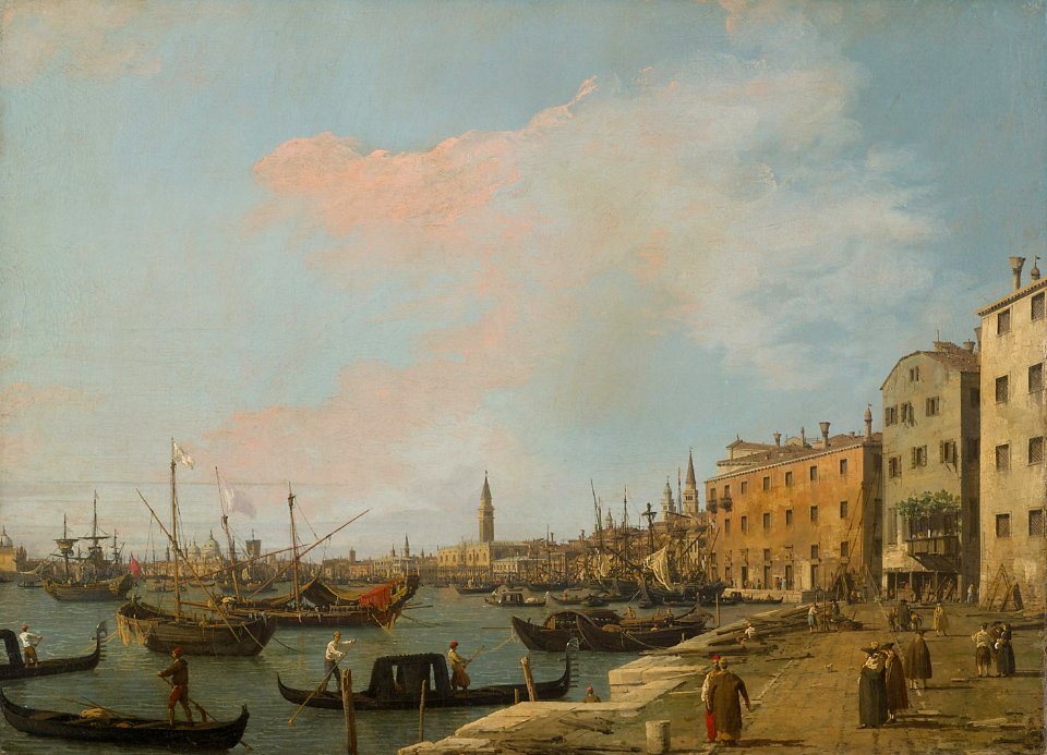 Antonio Canal, gen. Canaletto, , Kunsthistorisches Museum Wien, Gemäldegalerie - Die Riva degli Schiavoni in Venedig - GG 6332 - Kunsthistorisches Museum