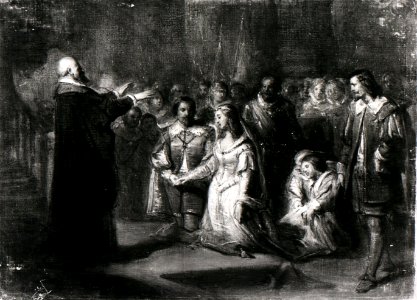 Antonie F. Zürcher - Anno 1625. Het huwelijk van Frederik Hendrik met Amalia van Solms - SA 5051 - Amsterdam Museum