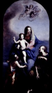 Antonio Butafago; Formerly attributed to G. B. Cignaroli - The Virgin and Child with the Infant St. John and St. Joseph - 69.89 - Minneapolis Institute of Arts. Free illustration for personal and commercial use.