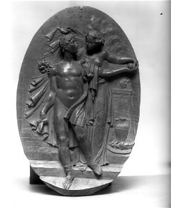 Antonio Canova - Oval Relief, Theseus and Ariadne - Walters 6176
