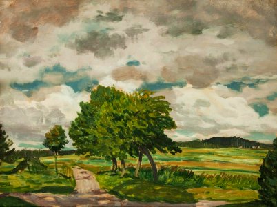 Antonin Hudecek Bäume am Weg