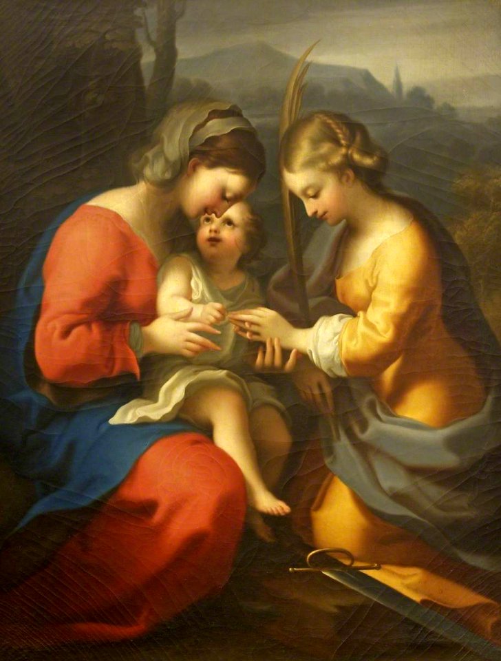 Antonio Cavallucci (1752-1795) - The Mystic Marriage of Saint Catherine (after Correggio) - 732135 - National Trust