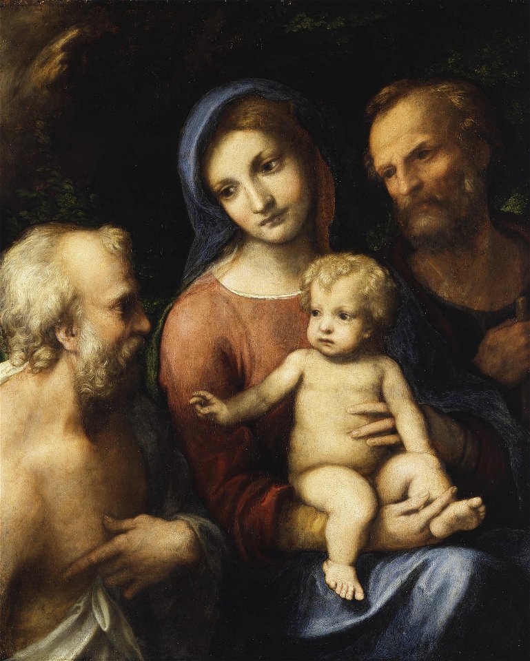 Antonio Allegri Correggio (c. 1489-1534) - The Holy Family with Saint Jerome - RCIN 400029 - Royal Collection