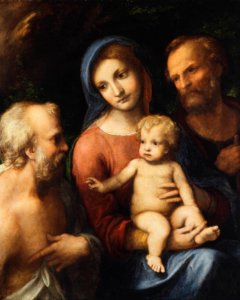 Antonio Allegri Correggio (c. 1489-1534) - The Holy Family with Saint Jerome - RCIN 400029 - Royal Collection