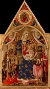 Antonio Da Firenze - Madonna and Child with Saints - WGA00772. Free illustration for personal and commercial use.