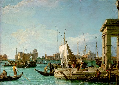 Antonio Canal, gen. Canaletto, , Kunsthistorisches Museum Wien, Gemäldegalerie - Die Dogana in Venedig - GG 6331 - Kunsthistorisches Museum