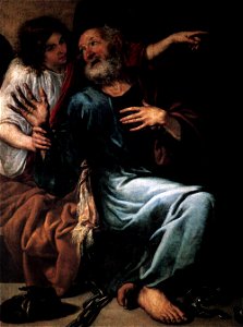 Antonio de Pereda y Salgado - The Liberation of St Peter by an Angel - WGA17173
