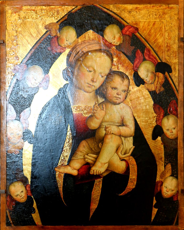 Antonio del Massaro - Vierge Enfants gloire de séraphins