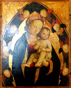 Antonio del Massaro - Vierge Enfants gloire de séraphins