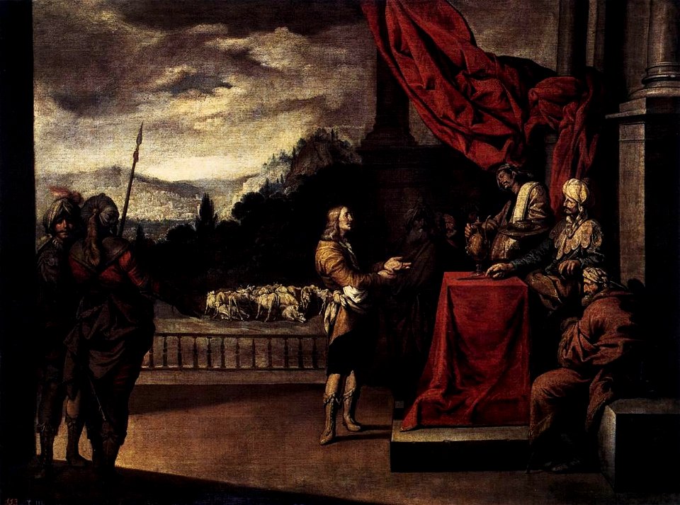Antonio del Castillo - Joseph Explains the Dream of the Pharaoh - WGA04554