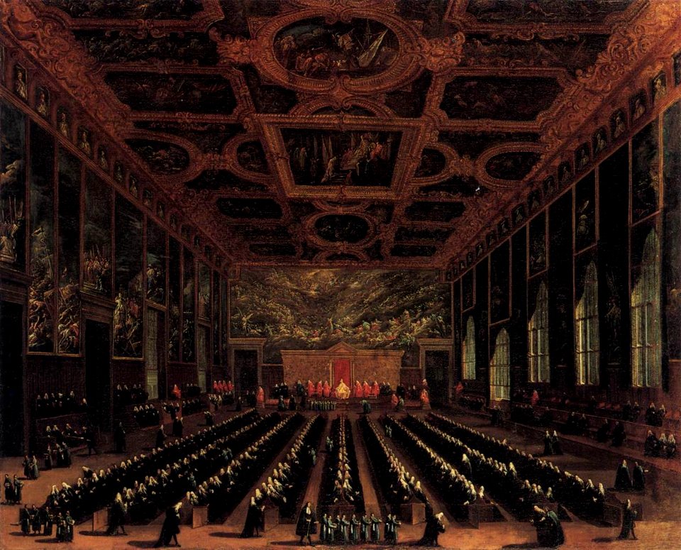 Antonio Diziani - The Sala del Maggior Consiglio, Doge's Palace - WGA06352