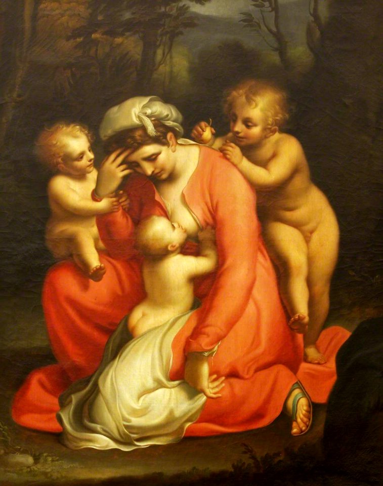 Antonio Cavallucci (1752-1795) - Sorrowing Charity (after Luca Cambiaso) - 732136 - National Trust