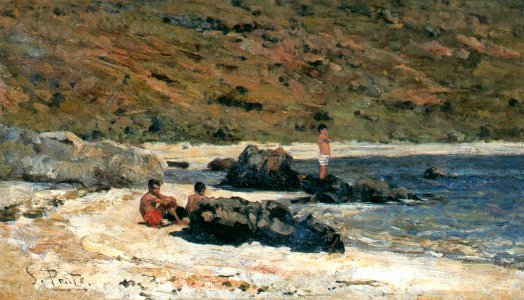 Antonio da Silva Porto - Recanto de praia