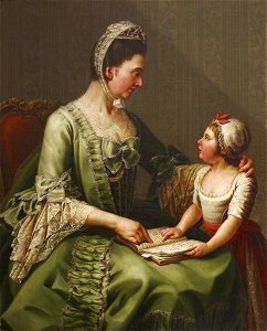Antonio de Bittio (1722-1797) - Elizabeth Davers (1730–1800), Countess of Bristol, and Her Daughter Lady Louisa Theodosia Hervey (17 - 851829.2 - National Trust