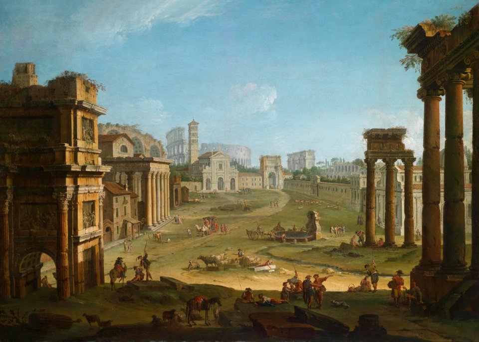 Antonio Joli Campo Vaccino in Rom