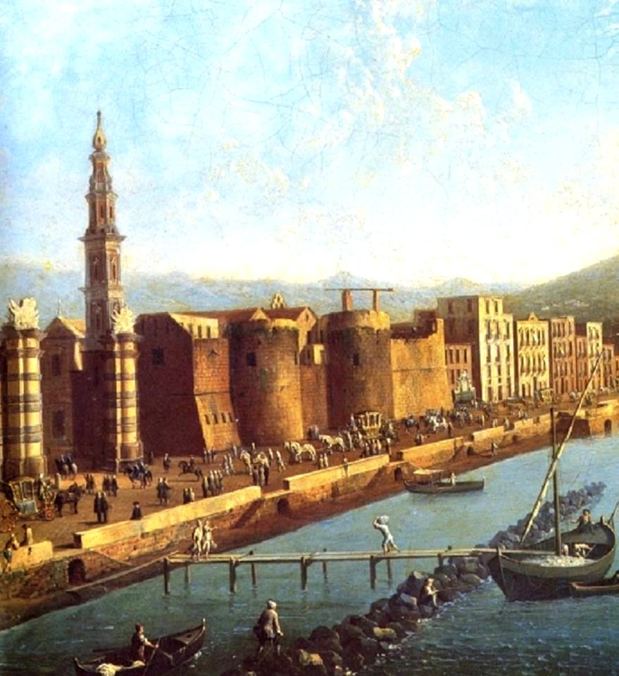 Antonio Joli - Corteo Reale al Castello del Carmine (detail)