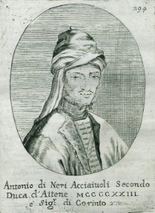 Antonio di Neri Acciaiuoli, secondo Duca d'Attene MCCCCXXIII e signore di Corinto - Fanelli Francesco - 1695