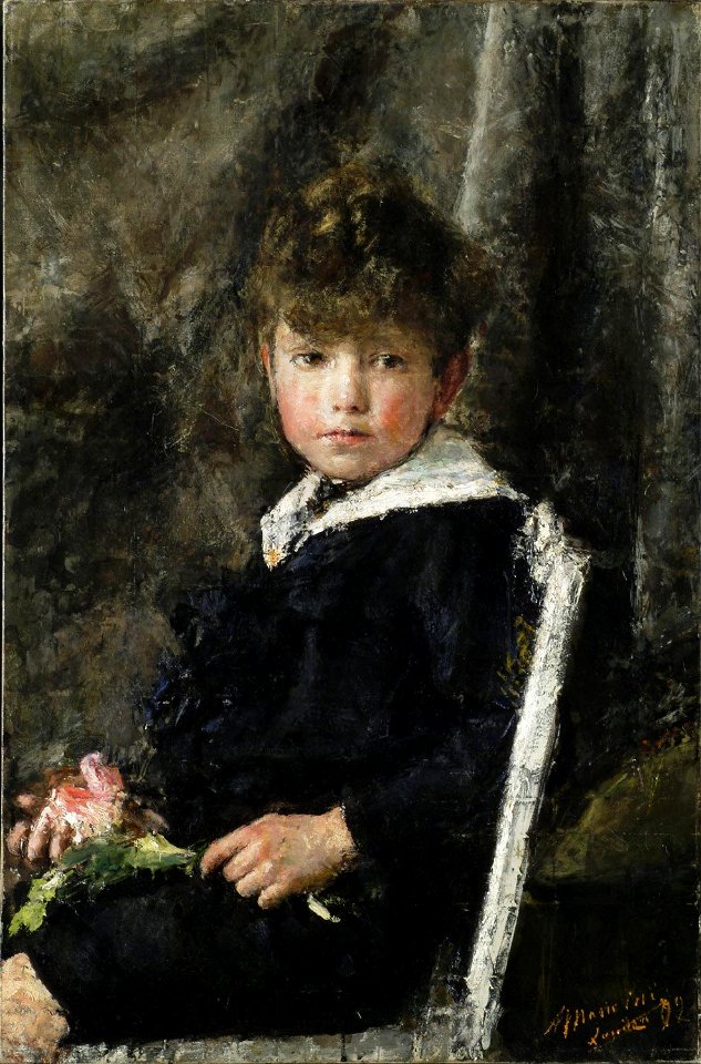 Antonio Mancini - Ragazzo seduto