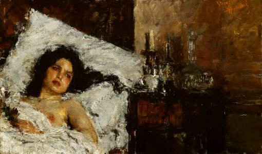 Antonio Mancini - Resting - 1962.960 - Art Institute of Chicago