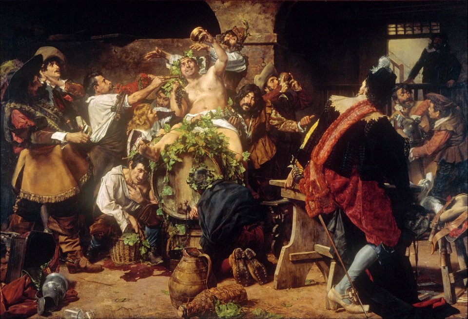 Antonio Fabrés - The Drunkards (Bacchanal) - Google Art Project