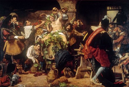 Antonio Fabrés - The Drunkards (Bacchanal) - Google Art Project
