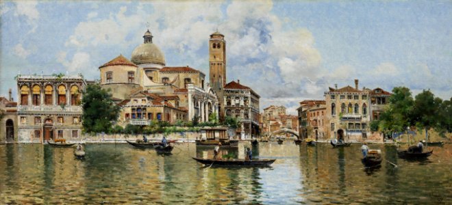 Antonio Maria de Reyna Manescau Vedute von Venedig