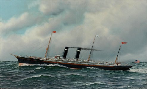 Antonio Nicolo Gasparo Jacobsen - The steamship New York (1905)