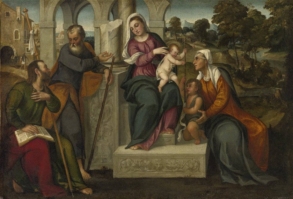 Antonio Palma Sacra Conversazione in a Landscape