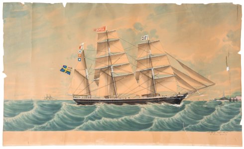 Antonio Luzzo, Barken Marie 1887, Sjöhistoriska museet SM 28198