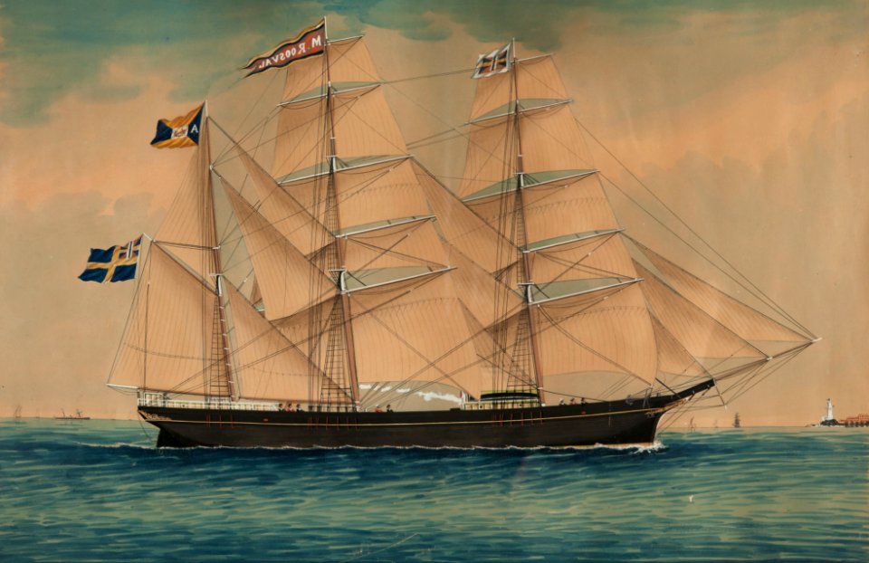 Antonio Luzzo, Barken M. Roosval, 1881, Sjöhistoriska museet S 5363