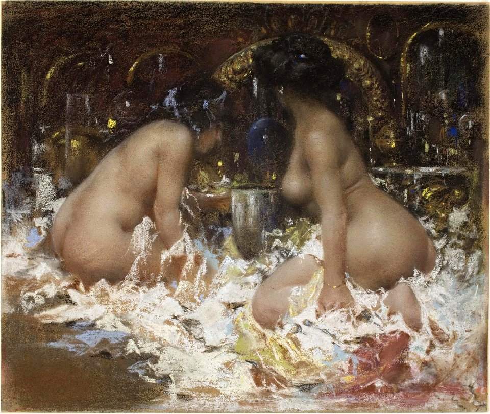 Antonio Mancini - Nel boudoir