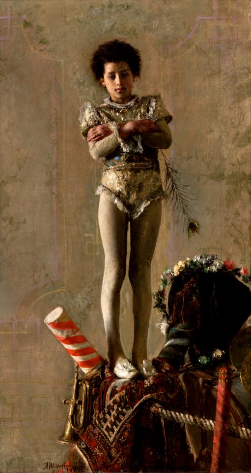 Antonio Mancini, Italian - Il Saltimbanco - Google Art Project