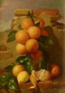 Antonio Mensaque y Alvarado (1825-1900) - Still Life with Oranges - 515521 - National Trust