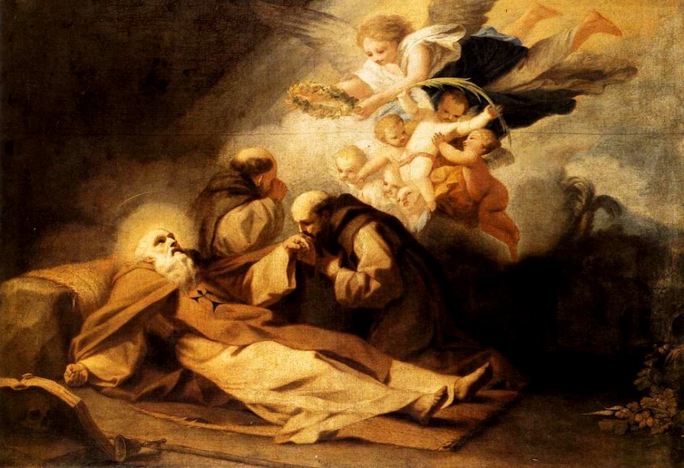 Antonio Viladomat Y Manalt - The Death of St Anthony the Hermit - WGA25098