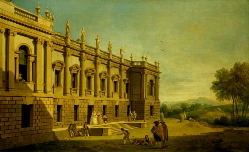 Antonio Visentini (Venice 1688- Venice 1782) - View of Burlington House - RCIN 400685 - Royal Collection