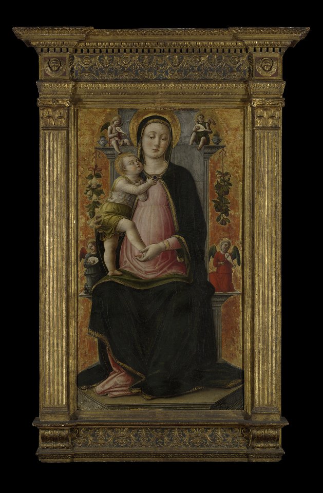 Antonio Vivarini - Virgin and Child Enthroned - 1959.15.12 - Yale University Art Gallery