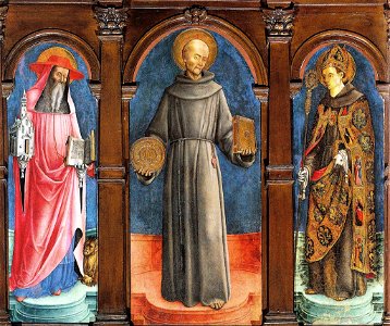 Antonio Vivarini - I Santi Girolamo, Bernardino da Siena e Ludovico di Tolosa - Chiesa San Francesco della Vigna, Venezia