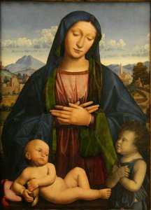 Antonio Rimpatta - Madonna and Child with the Infant Saint John the Baptist - 22.9 - Detroit Institute of Arts. Free illustration for personal and commercial use.