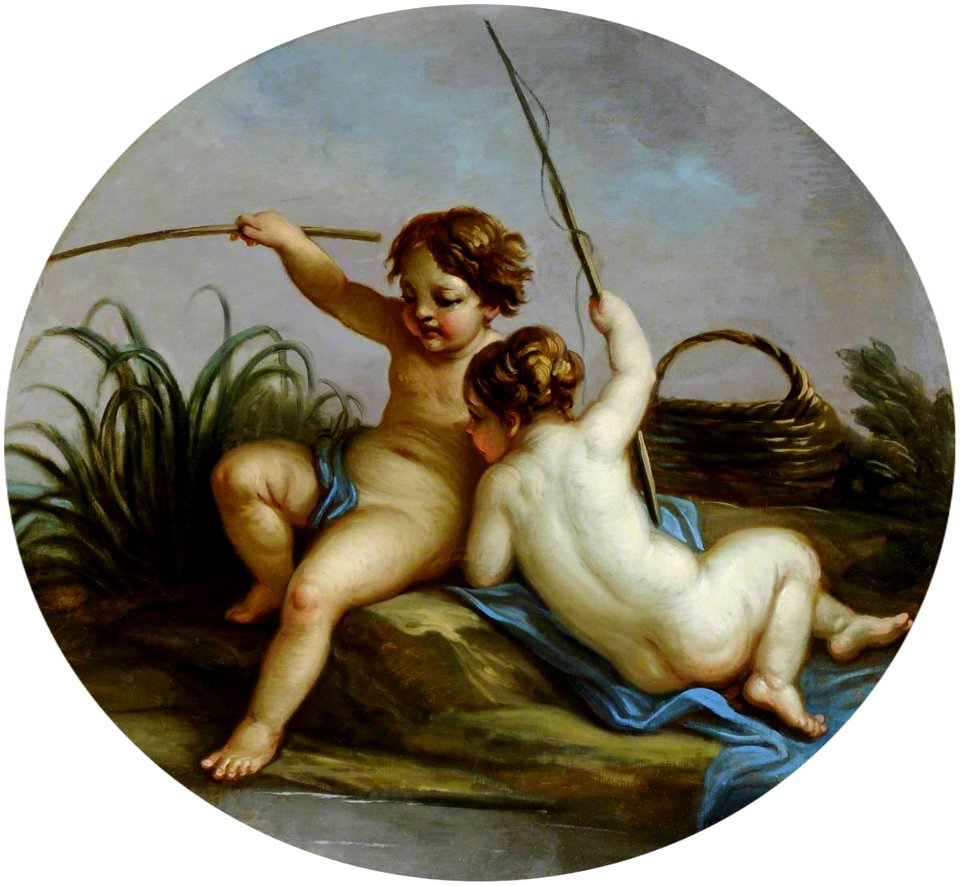 Antonio Zucchi (1726-1796) - Putti Fishing - 960068.1 - National Trust