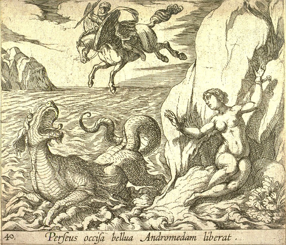 Antonio Tempesta - Perseus occisa bellua Andromedam liberat
