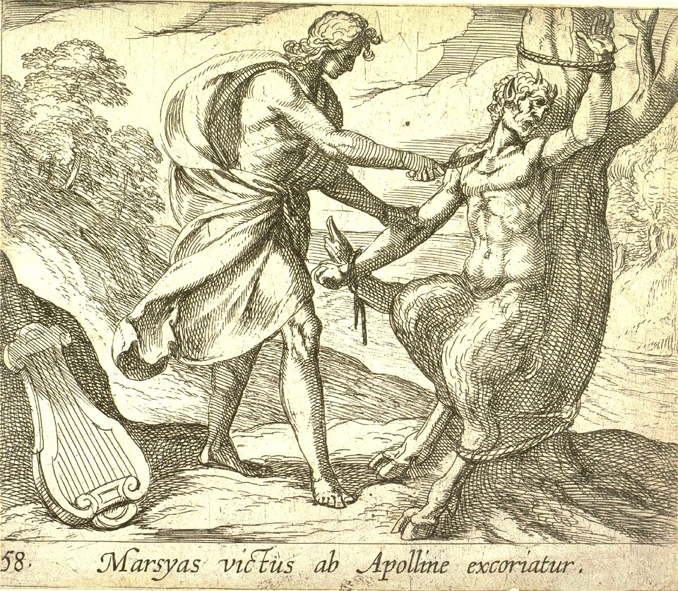 Antonio Tempesta - Marsyas victus ab Apolline excoriatur
