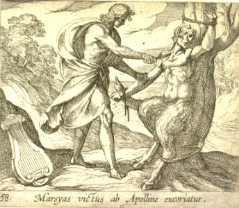 Antonio Tempesta - Marsyas victus ab Apolline excoriatur