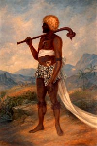 Antonion Zeno Shindler - Fijian Man - 1985.66.165,711 - Smithsonian American Art Museum. Free illustration for personal and commercial use.