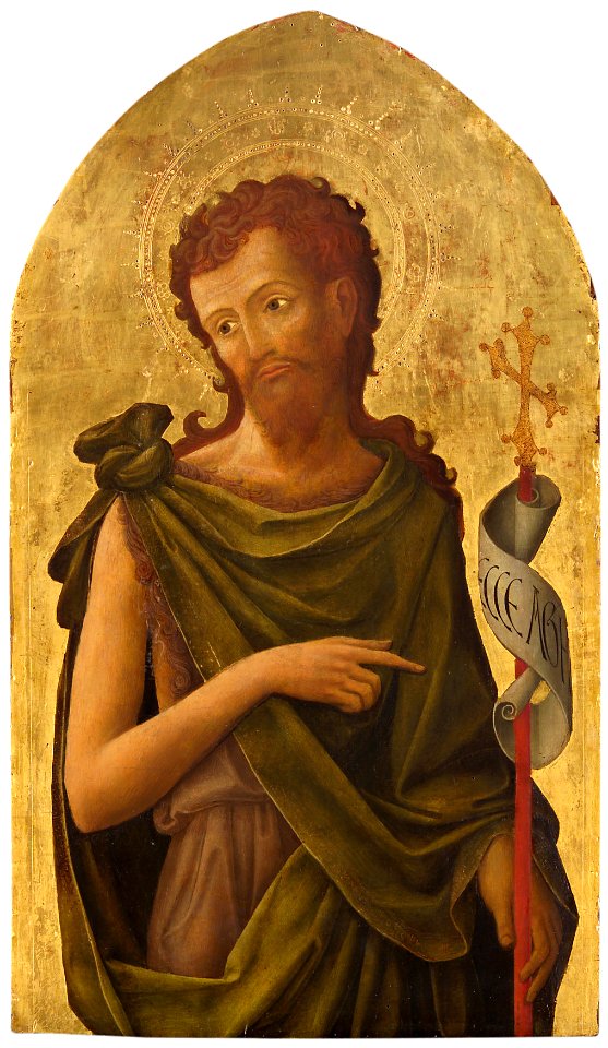Antonio Vivarini, , Kunsthistorisches Museum Wien, Gemäldegalerie - Johannes der Täufer - GG 6559 - Kunsthistorisches Museum