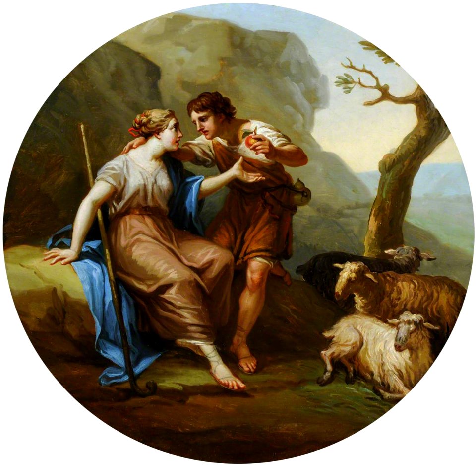 Antonio Zucchi (1726-1796) - Daphnis Giving an Apple to Chloe - 960064.3 - National Trust